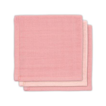 jollein Bamboo Mouth Towel 3-pack světle růžová