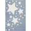 LIVONE leikki- ja lasten matto Lapset rakastavat mattoja Starline Sininen / valkoinen 120 x 170 