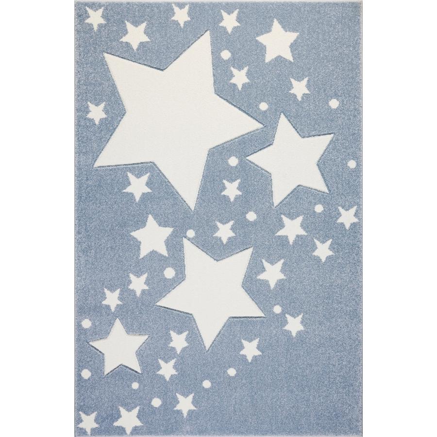 LIVONE Spiel- und Kinderteppich Kids Love Rugs Starline Blau/weiss 120 x 170 cm