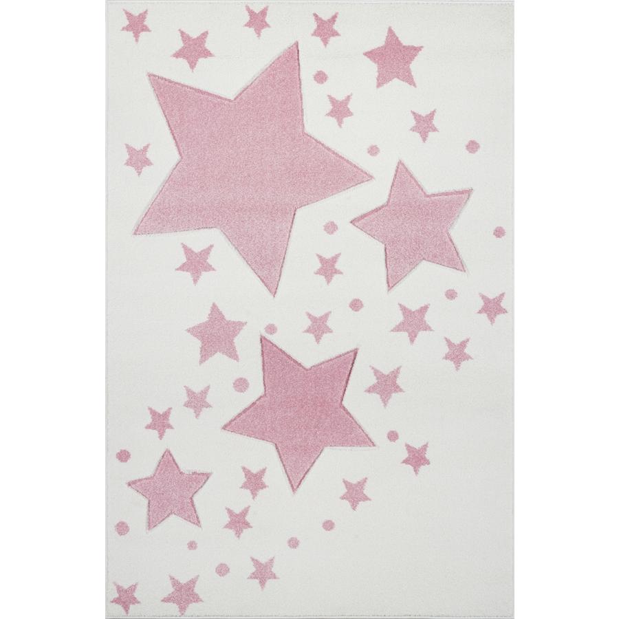 Juego LIVONE y alfombra infantil Kids Love Rugs Starline crema/rosa 120 x 170 cm