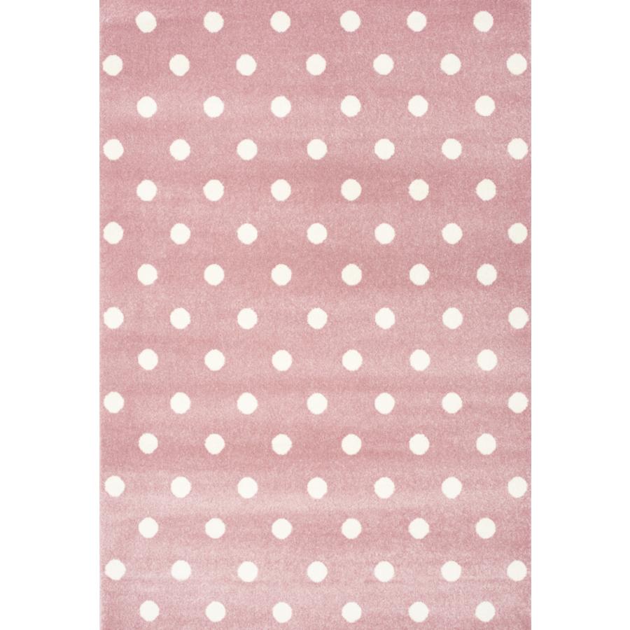LIVONE Spiel- und Kinderteppich Kids Love Rugs Circle rosa/weiß, 100 x 150 cm