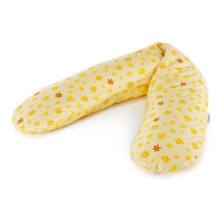 THERALINE potah na originální polštář na kojení design kvítky žluté
