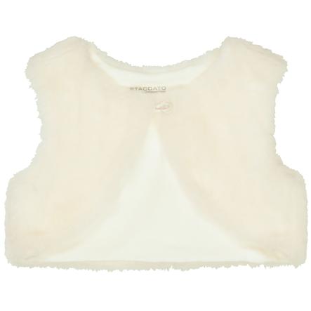  STACCATO  Girls Plys vest af white 