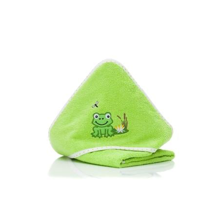 fillikid Handdoek met capuchon Kikker groen 75x75 cm 