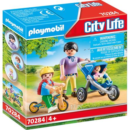 Playmobil City Life Figurine Maman Et Enfants Roseoubleu Fr