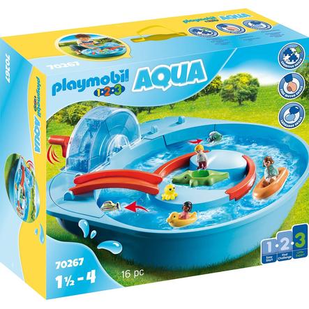 Playmobil 123 Aqua Figurine Bassin Aquatique Roseoubleu Fr