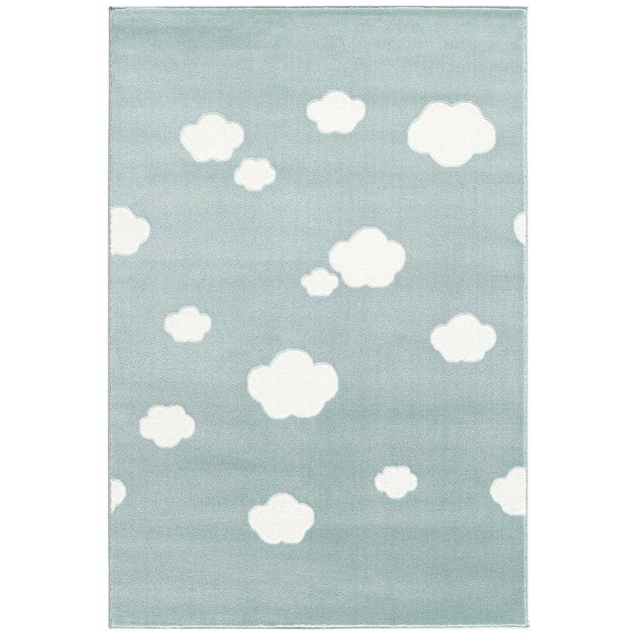 LIVONE Spiel- und Kinderteppich Happy Rugs - Sky Cloud mint/weiss, 120 x 180 cm