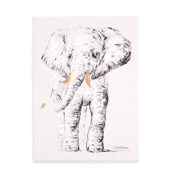 CHILDHOME Oljemålning Elefant 30 x 40 cm