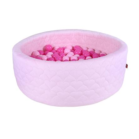 knorr® toys Bällebad soft Cosy heart rose mit 300 Bällen soft pink