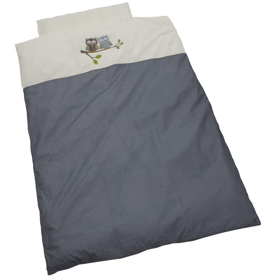 al revés modo Permuta Colección Be Be 's ropa de cama búhos azul 100 x 135 cm - rosaoazul.es