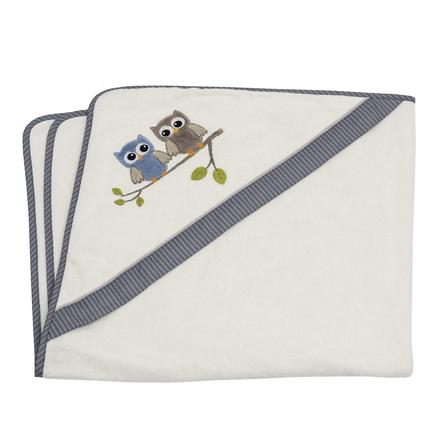 Be Be S Collection Kapuzenbadetuch Eulen Blau 100 X 100 Cm Babymarkt De