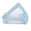 babybay® Nestchen Mesh-Piqué Maxi, Boxspring und Comfort azurblau Sterne weiß 168x24 cm