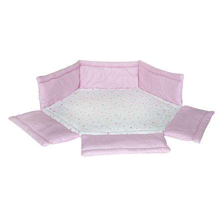 Schardt Tour De Parc Bebe Hexagonal Bordure Coeurs Rose 122x106 Cm Roseoubleu Fr