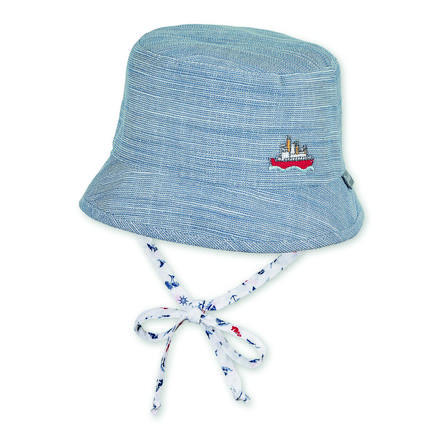 Sterntaler Chapeau Bob Bebe Coton Reversible Blanc Roseoubleu Fr