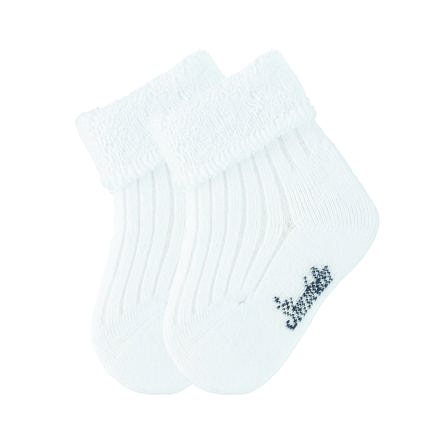 Sterntaler Chaussettes Bebe Uni Blanc Lot De 2 Roseoubleu Fr