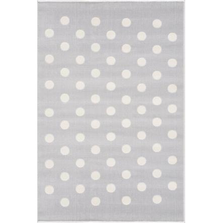 LIVONE lek og barneteppe Happy Rugs Confetti sølvgrå / hvit, 120 x 180 cm