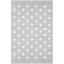 LIVONE leg og børnetæppe Happy Rugs Confetti sølvgrå / hvid, 120 x 180 cm