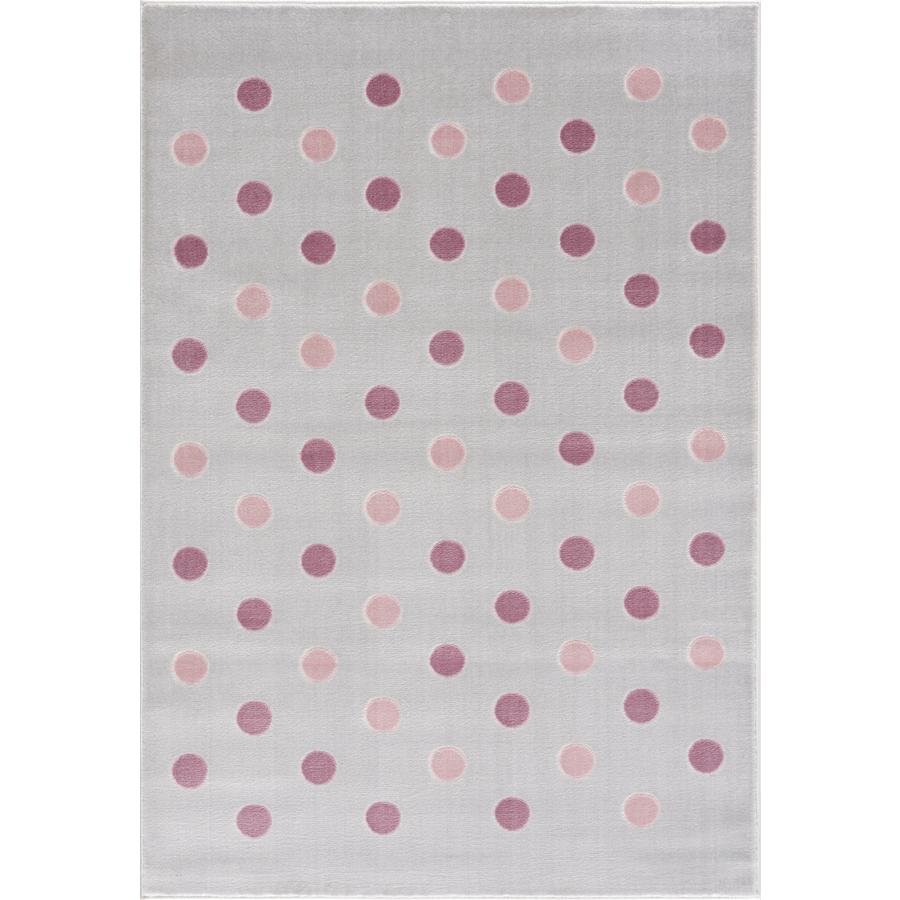 LIVONE Spiel- und Kinderteppich Happy Rugs Confetti silbergrau/rosa, 100 x 160 cm