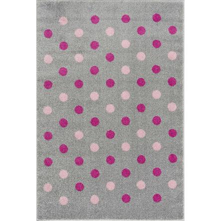 Koberec na hraní a dětský koberec LIVONE Happy Rugs Confetti stříbrno-šedo-růžový, 160 x 230 cm