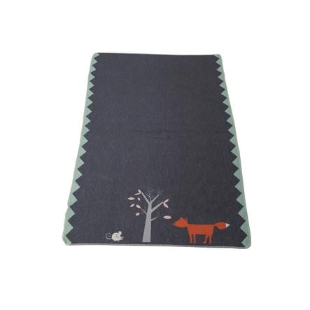 David Fussenegger babydecke couverture couverture couverture renard gris orange 65 x 90 cm 
