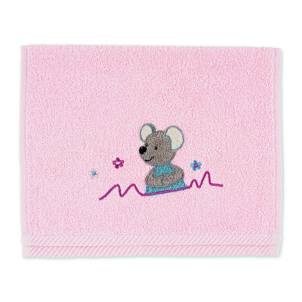 Sterntaler Asciugamano per bambini Mabel rosa morbido 50 x 30 cm