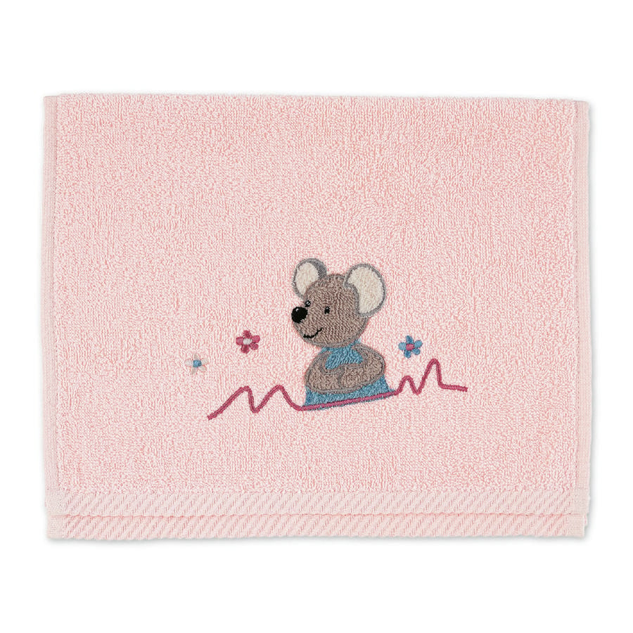 Sterntaler Kids -pyyhe Mabel pehmeä vaaleanpunainen 50 x 30 cm