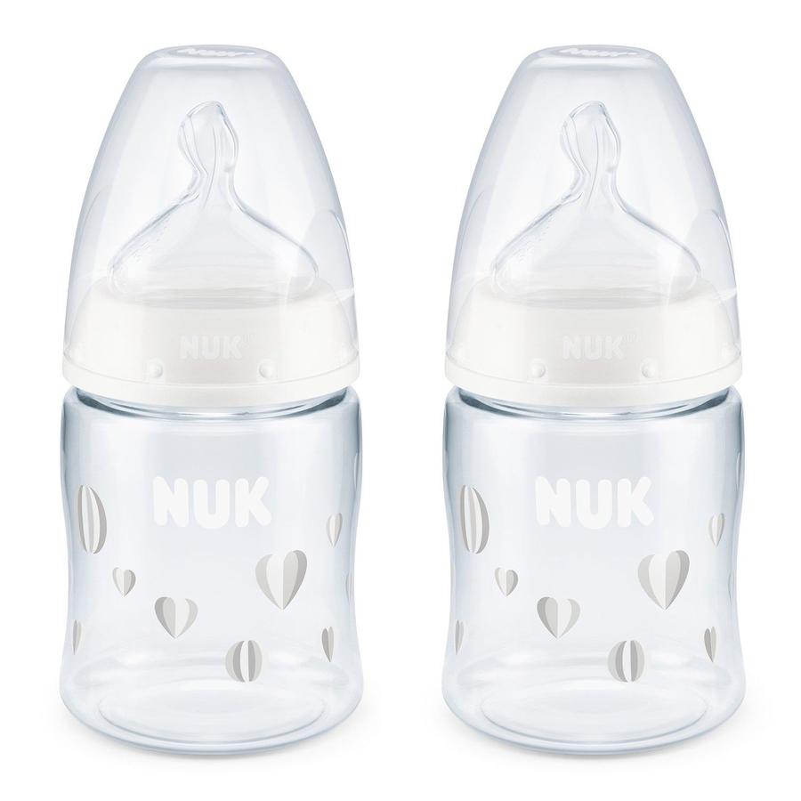 Nuk First Choice Temperature Control 150 Ml Fles Hartjes Pinkorblue Be