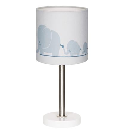 LIVONE Stolní lampa Happy Style pro děti ELEPHANT FAMILY modrá šedá / bílá