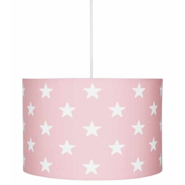 LIVONE hanglamp Gelukkig Style voor kinderen STARS roze/wit