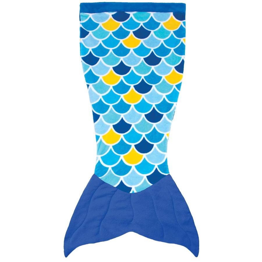 XTREM Leksaker och sport - FIN FUN Cuddle Tails sjöjungfrufilt, Wave Blue