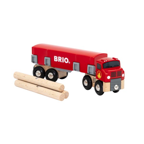 BRIO ® WORLD Trätransportör med magnetisk last 33657