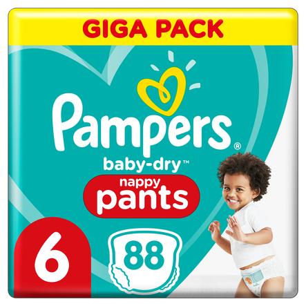 Pampers Dětské plenky Baby-Dry Panty 6, 88 plenek, 15kg+