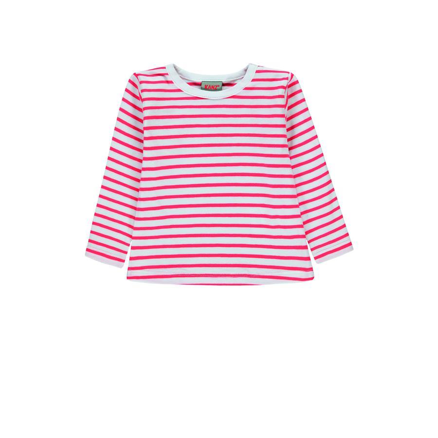 KANZ Girls Langærmet shirt, y / d stripe | flerfarvet ed