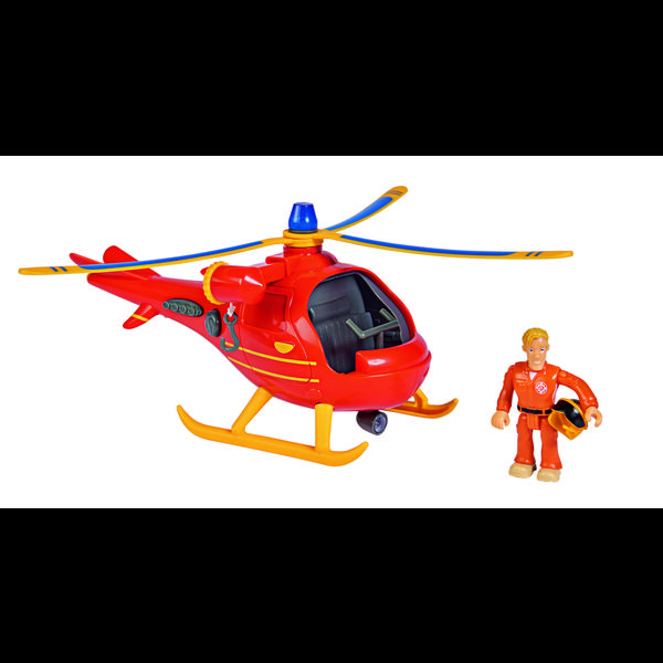 Simba Strażak Sam - Helikopter Wallaby z figurą