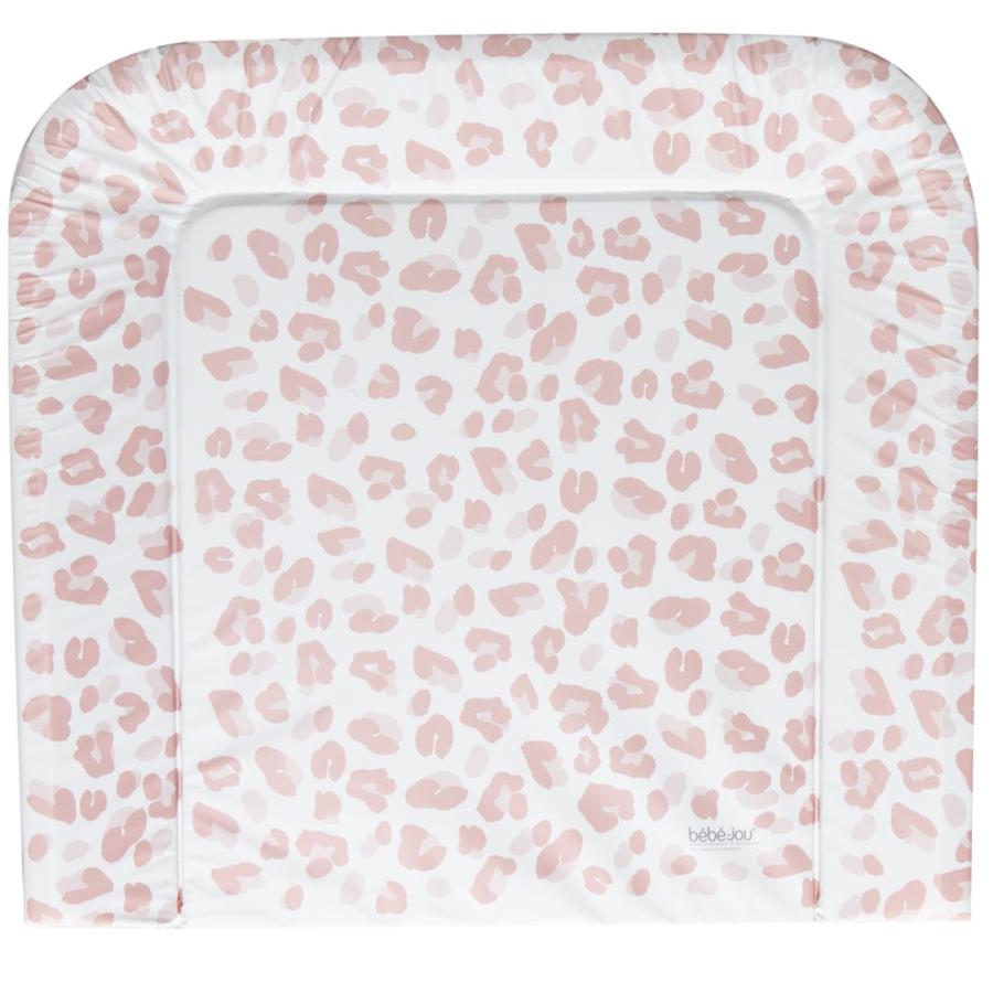 bébé jou® Wickelauflagen Leopard Pink 72x77 cm