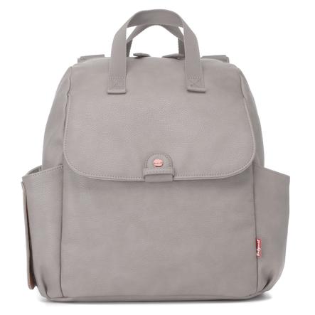 Babymel Wickelrucksack Robyn Convertible Backpack Faux Leather Pale Grey