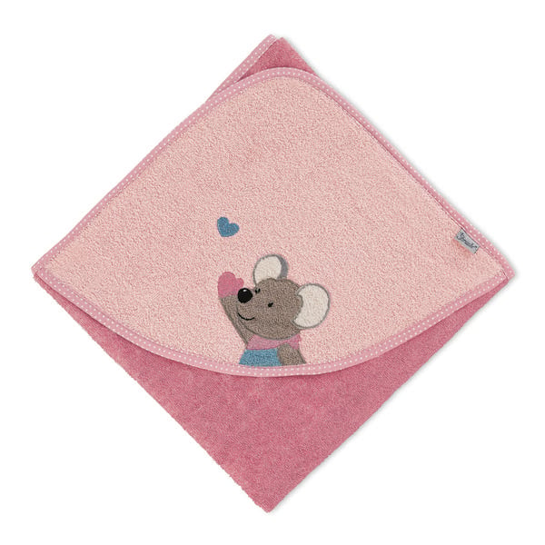 Sterntaler Ręcznik kąpielowy z kapturem Mabel różowy 80 x 80 cm