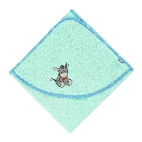 Sterntaler Ręcznik kąpielowy z kapturem Emmi jasnoniebieski 80 x 80 cm