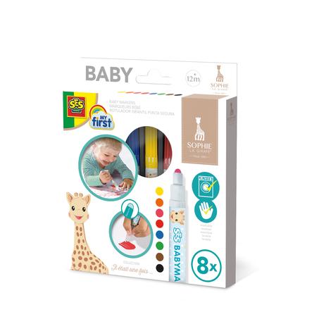 Ses Creative Feutre Marker Bebe Sophie La Girafe 8 Pieces Roseoubleu Fr