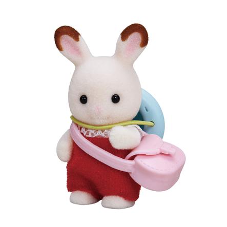 Sylvanian Families Figurine Bebe Lapin Chocolat 5405 Roseoubleu Fr