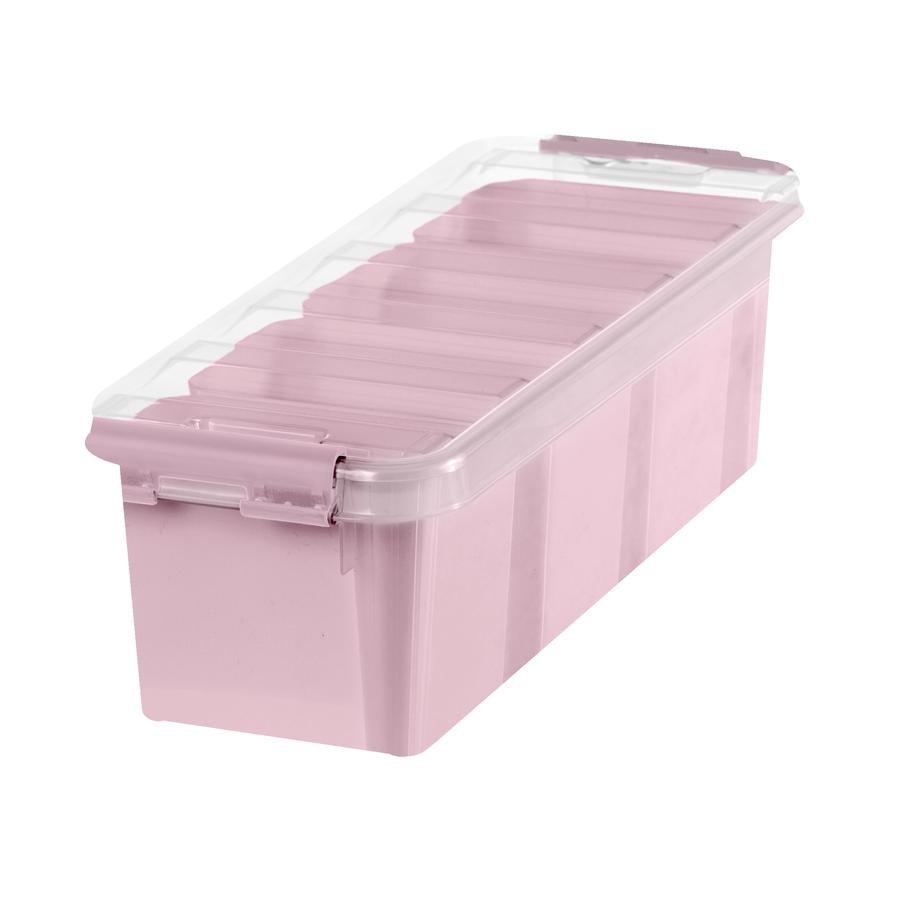 Orthex SmartStore™ Caja de almacenamiento Class ic 4 incl. cuatro plantillas, rosa pastel