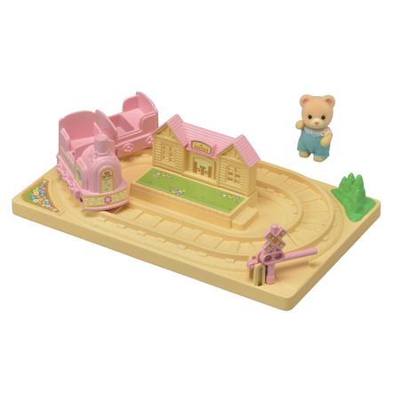 Sylvanian Families Figurine Train Aventures De Bebe 53 Roseoubleu Fr