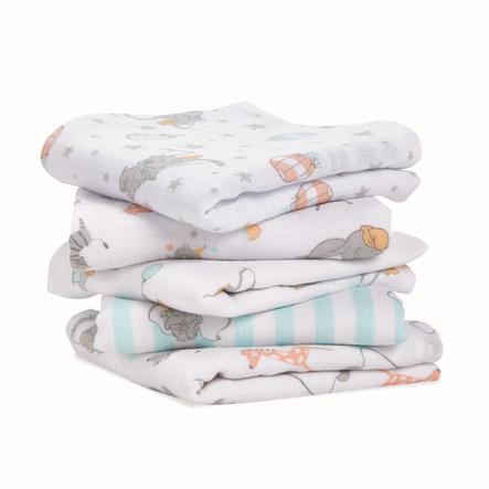 Aden By Aden Anais Langes Bebe Dumbo New Heights Lot De 5 Roseoubleu Fr