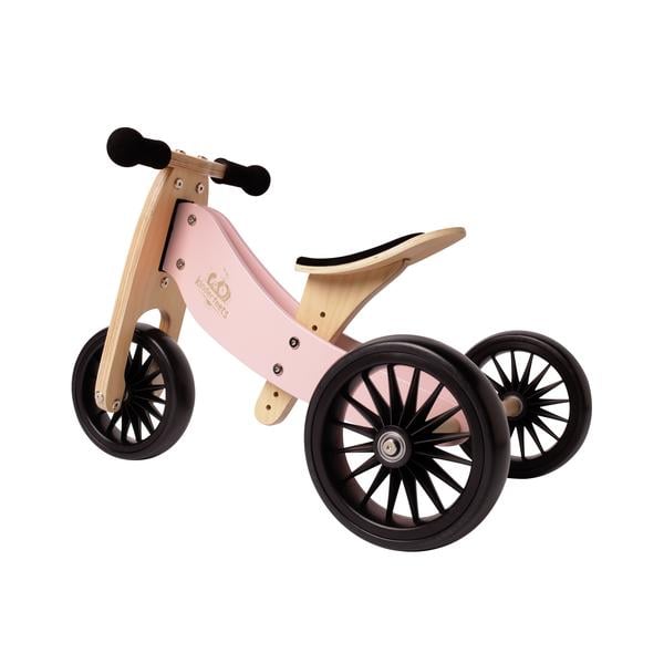 Kinderfeets ® 2-i-1 trehjuling Tiny Tot Plus, lyserød
