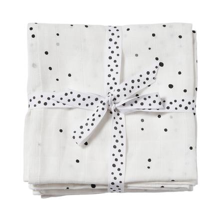 Done by Deer ™ Pucktuch 2-pack Dream y dots White