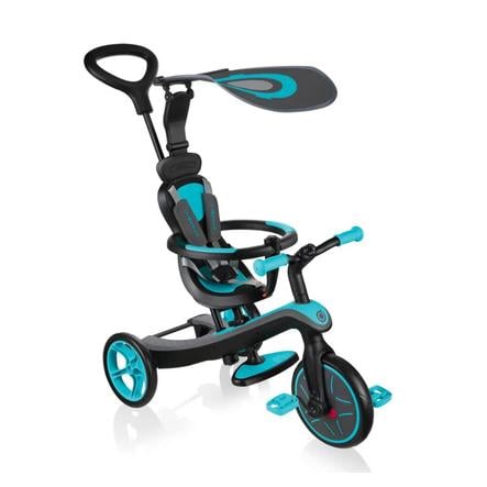 Globber Tricycle Draisienne Enfant Evolutif Explorer Trike 4en1 Bleu Clair Roseoubleu Fr