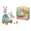 Sylvanian Families ® Chocoladekonijntweeling aden met kinderwagen