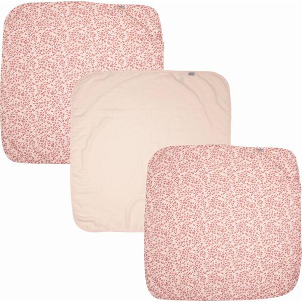 bébé jou® Mulltücher 3er-Pack Leopard Pink 70x70 cm 