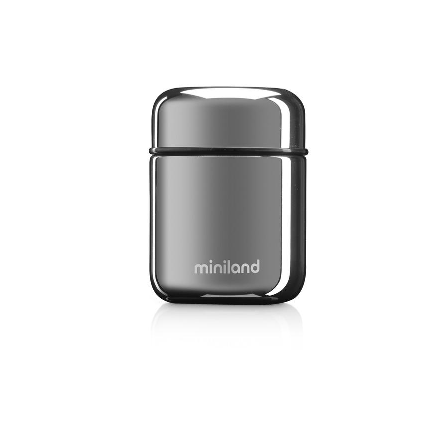 miniland mini thermos in Permium Finish Deluxe Silver