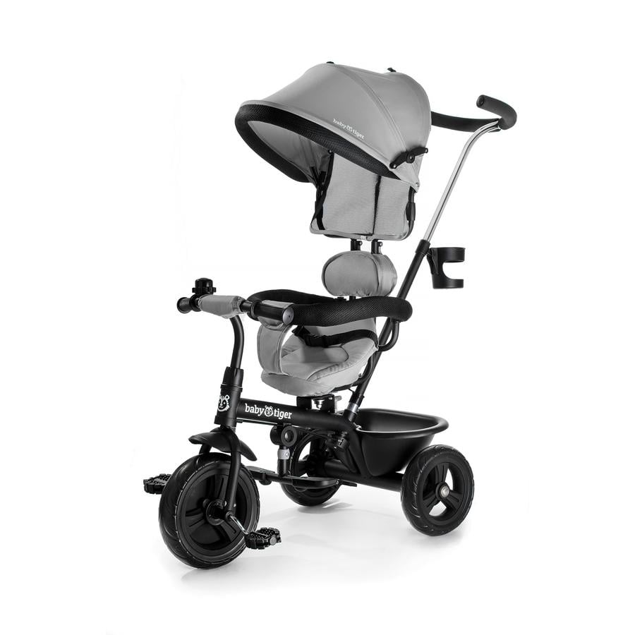 Kinderkraft Baby Tiger-trehjuling FLY grå
